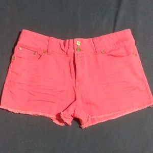 Refuge EUC Pink/Coral Jean Shorts